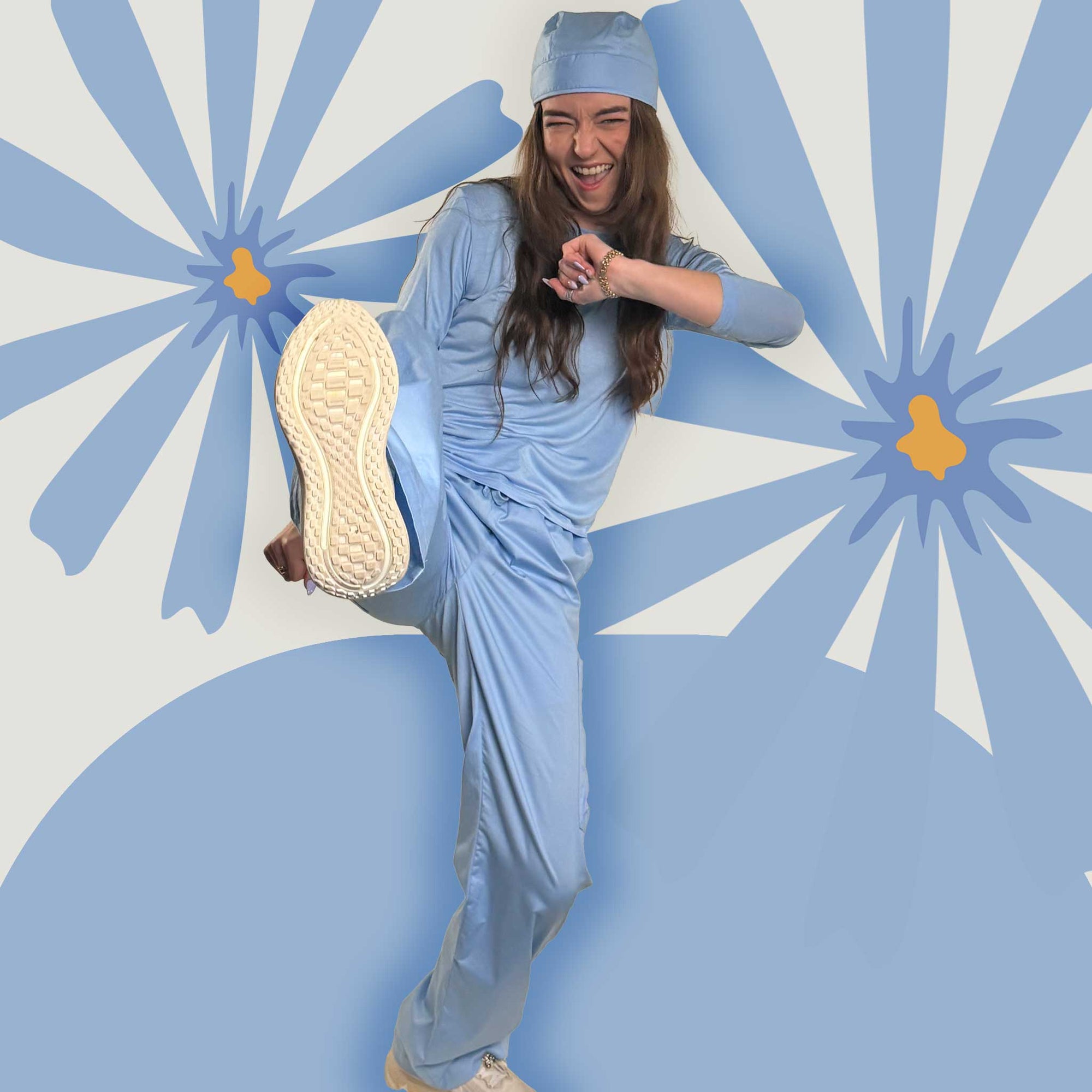 Baby Blue Scrub Pant