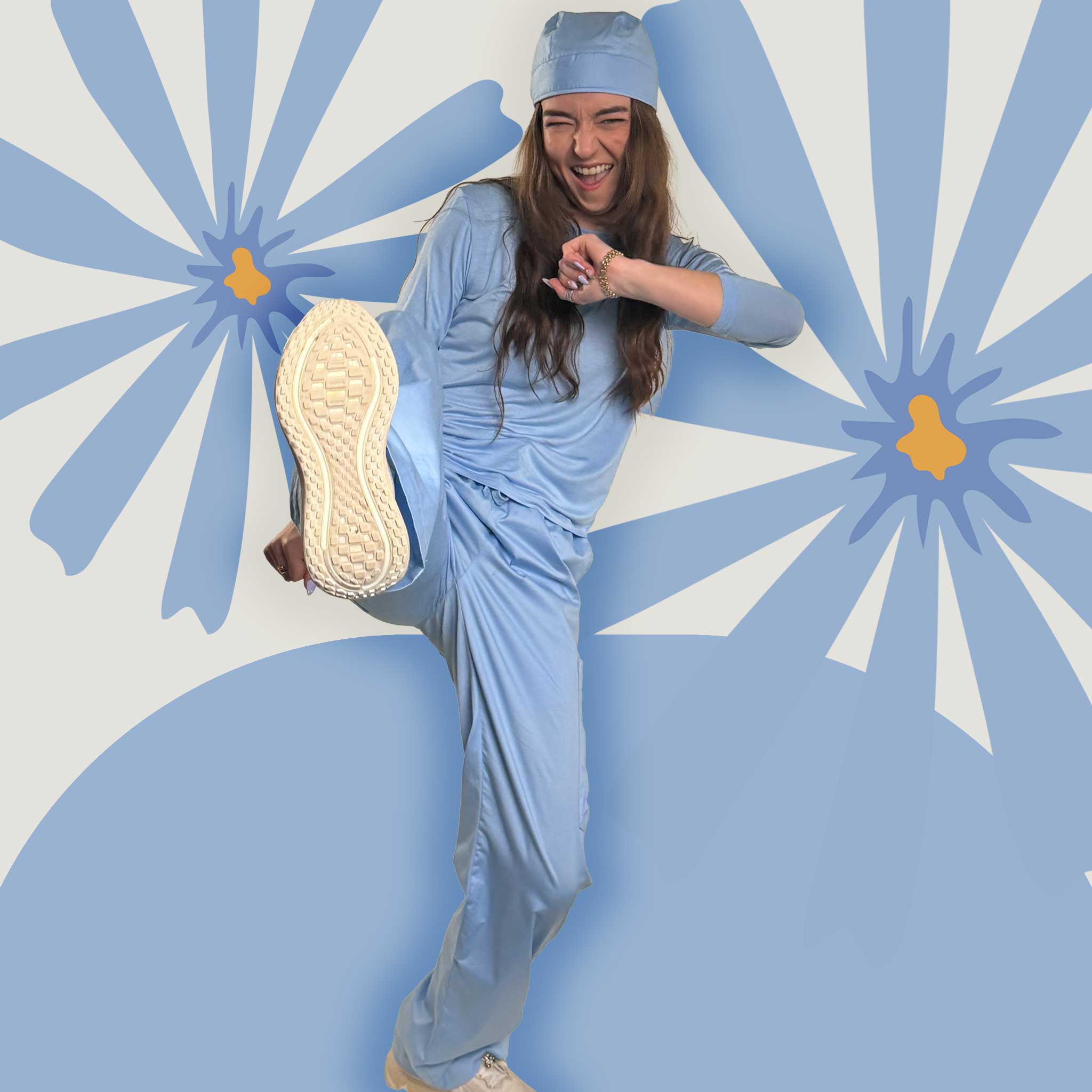 Baby Blue Scrub Pant