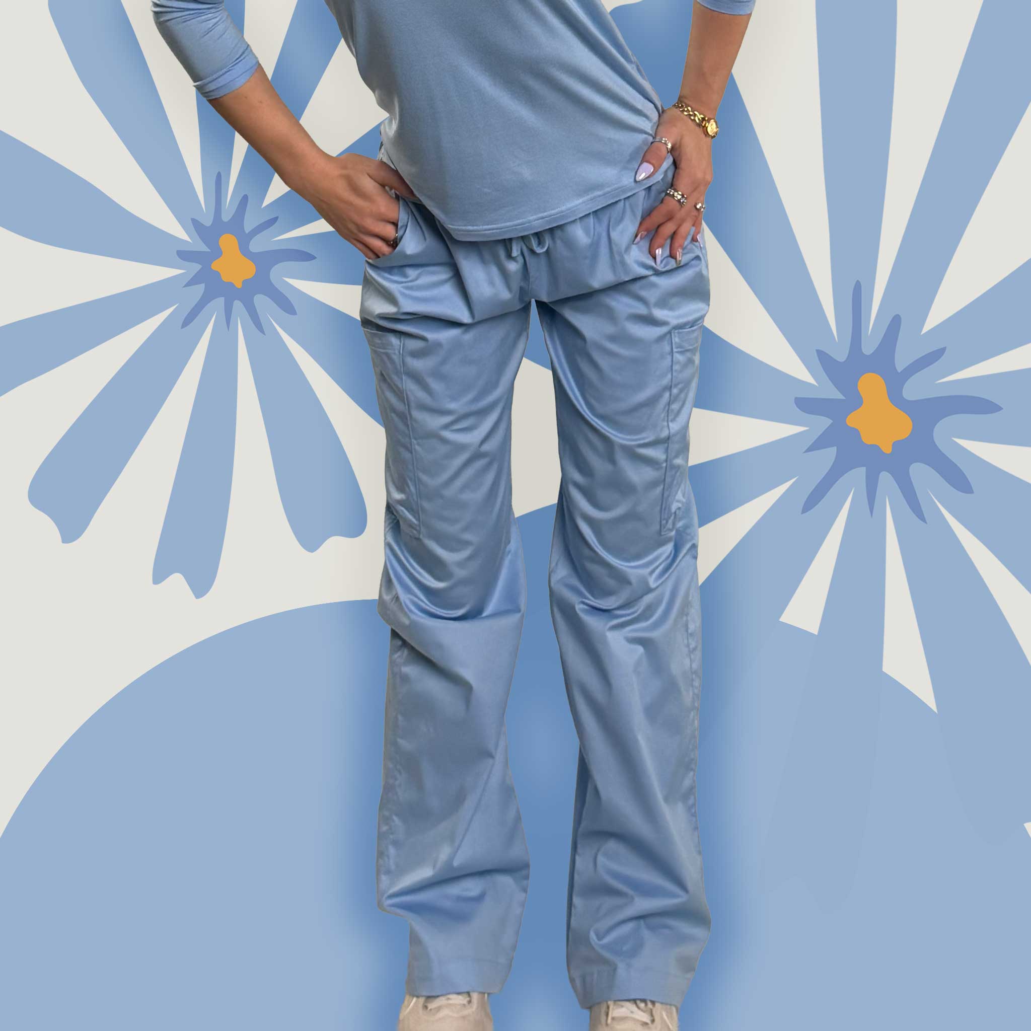 Baby Blue Scrub Pant