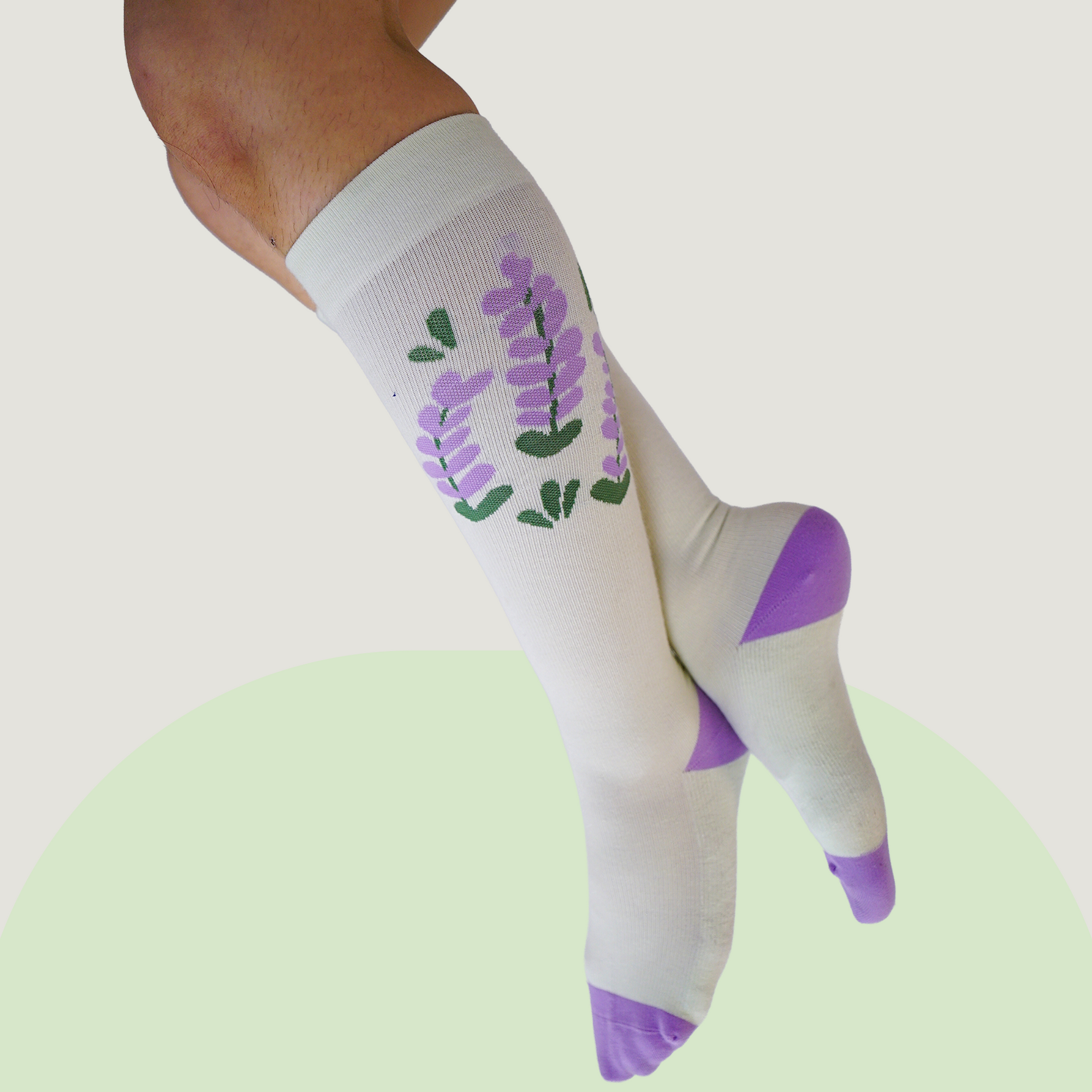 Bunny Blossom Compression Socks