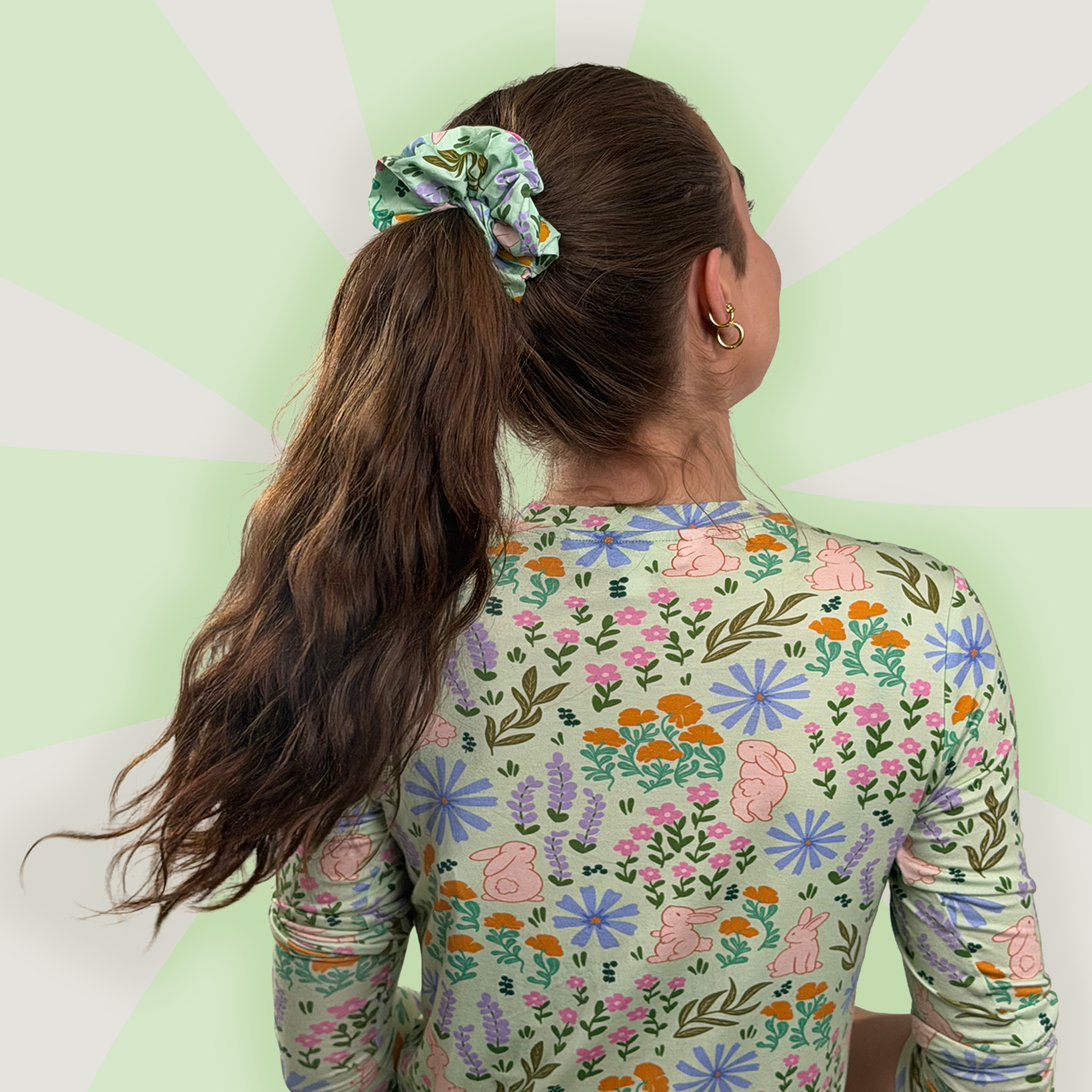 Bunny Blossom Scrunchie