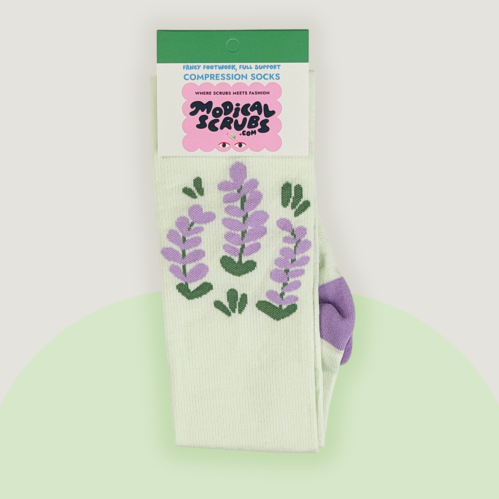 Bunny Blossom Compression Socks