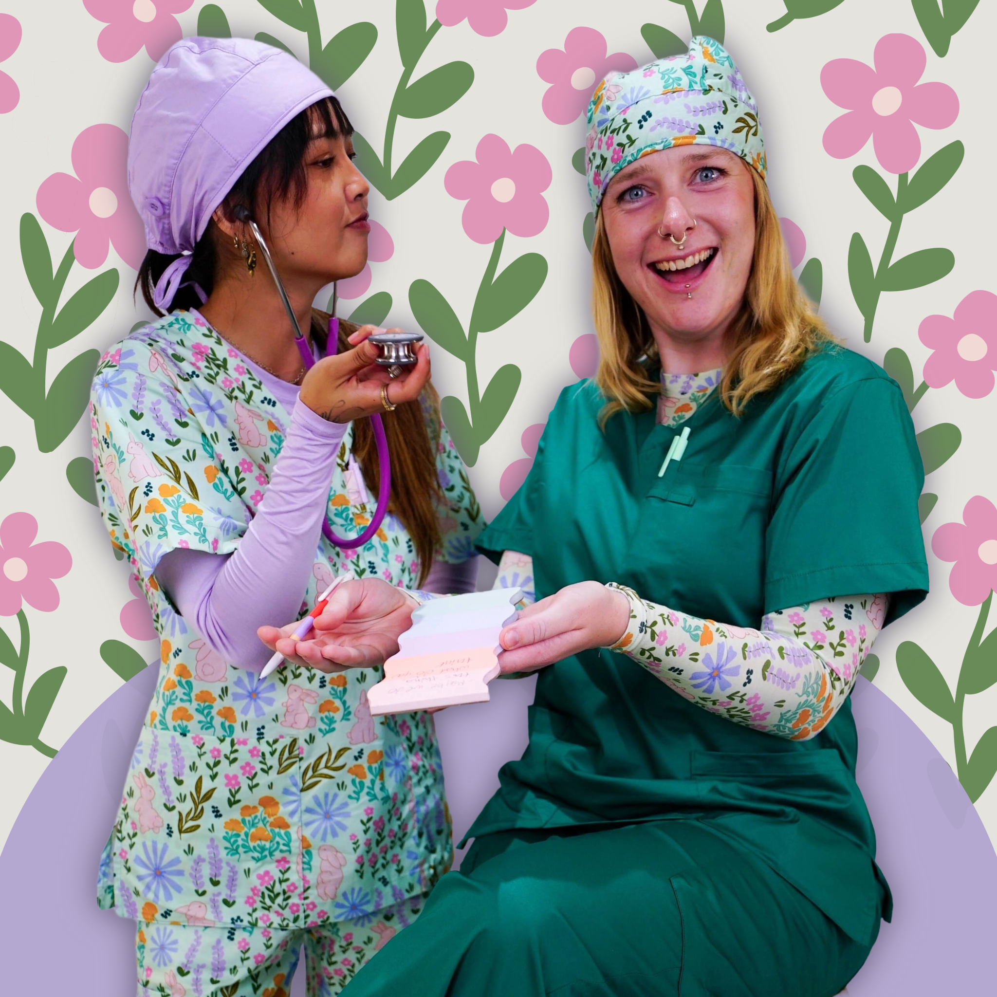 Emerald Scrub Top