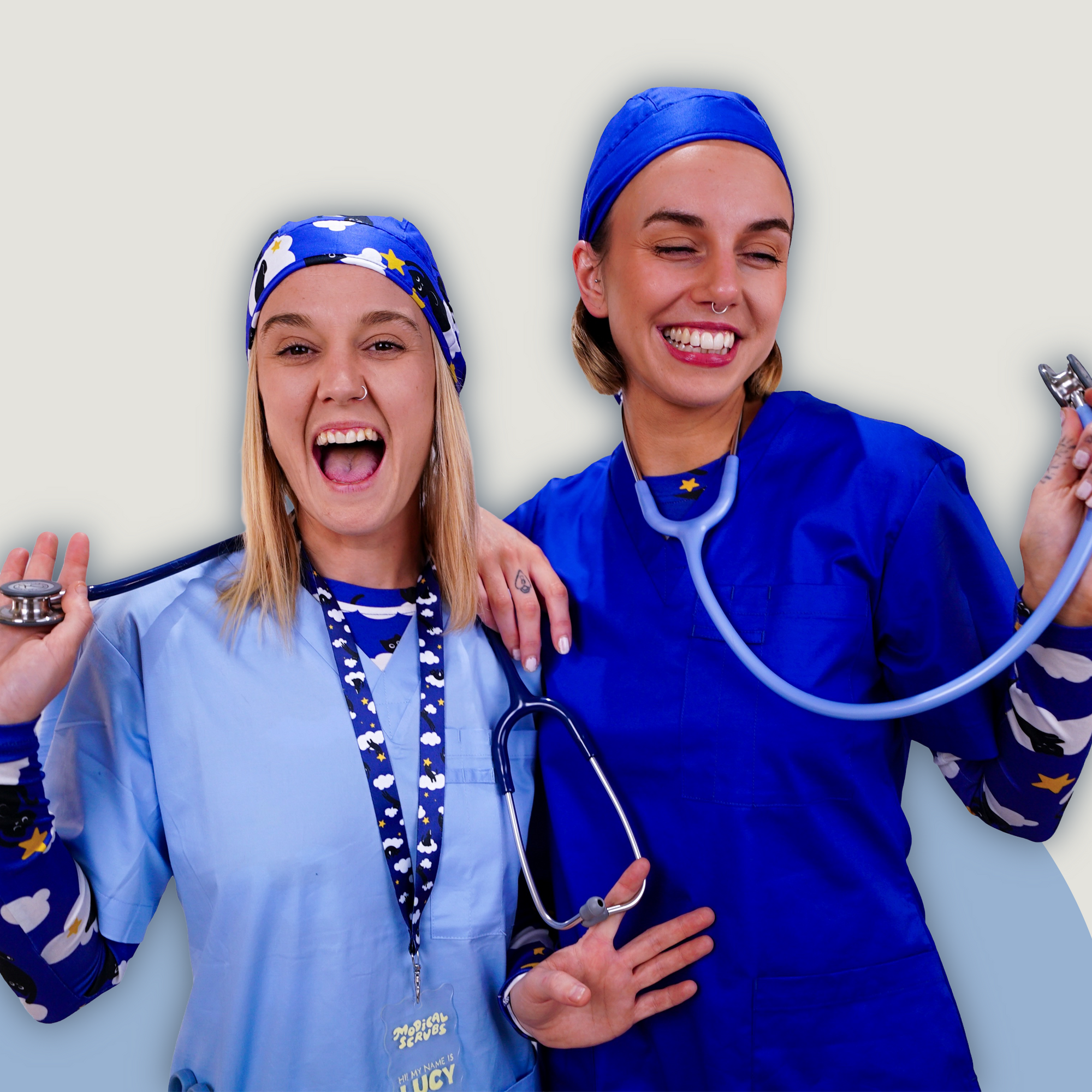 Navy Scrub Top