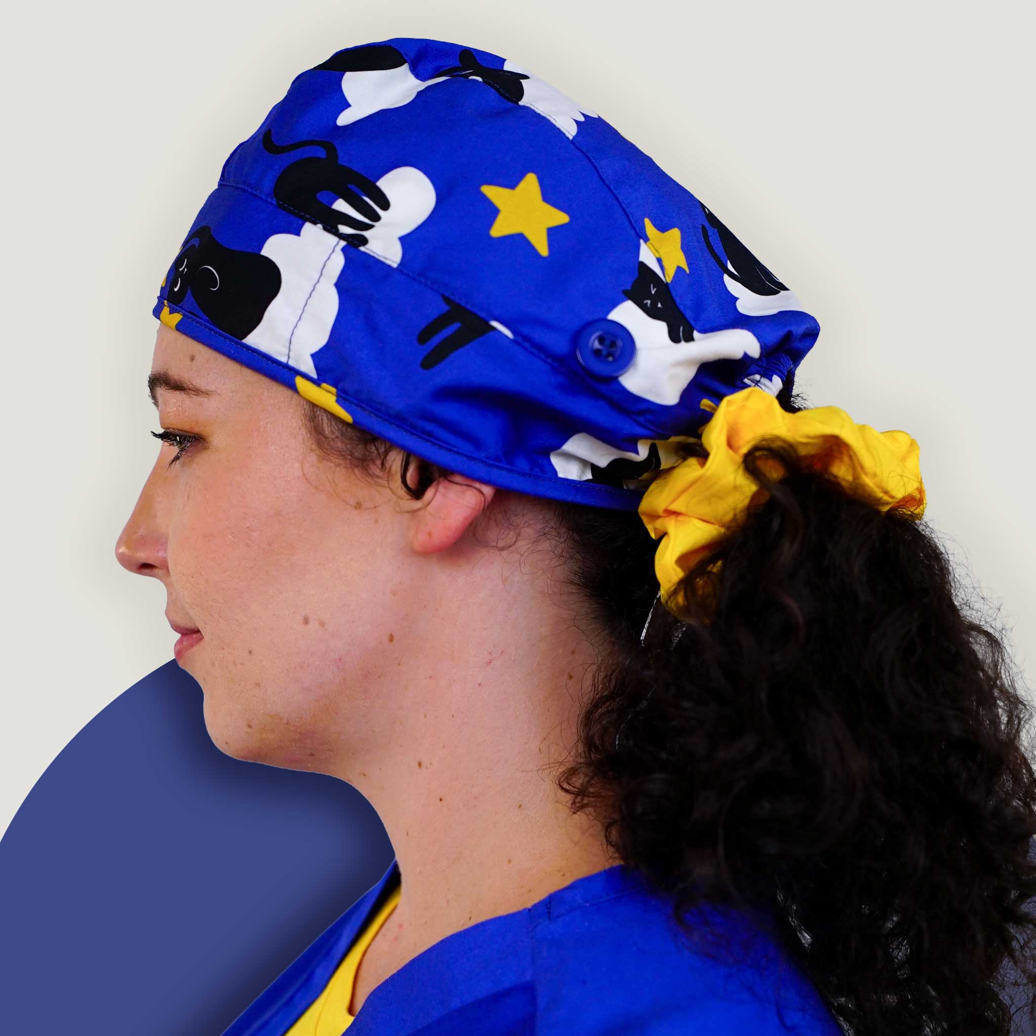 Cosmic Kitties Scrub Cap