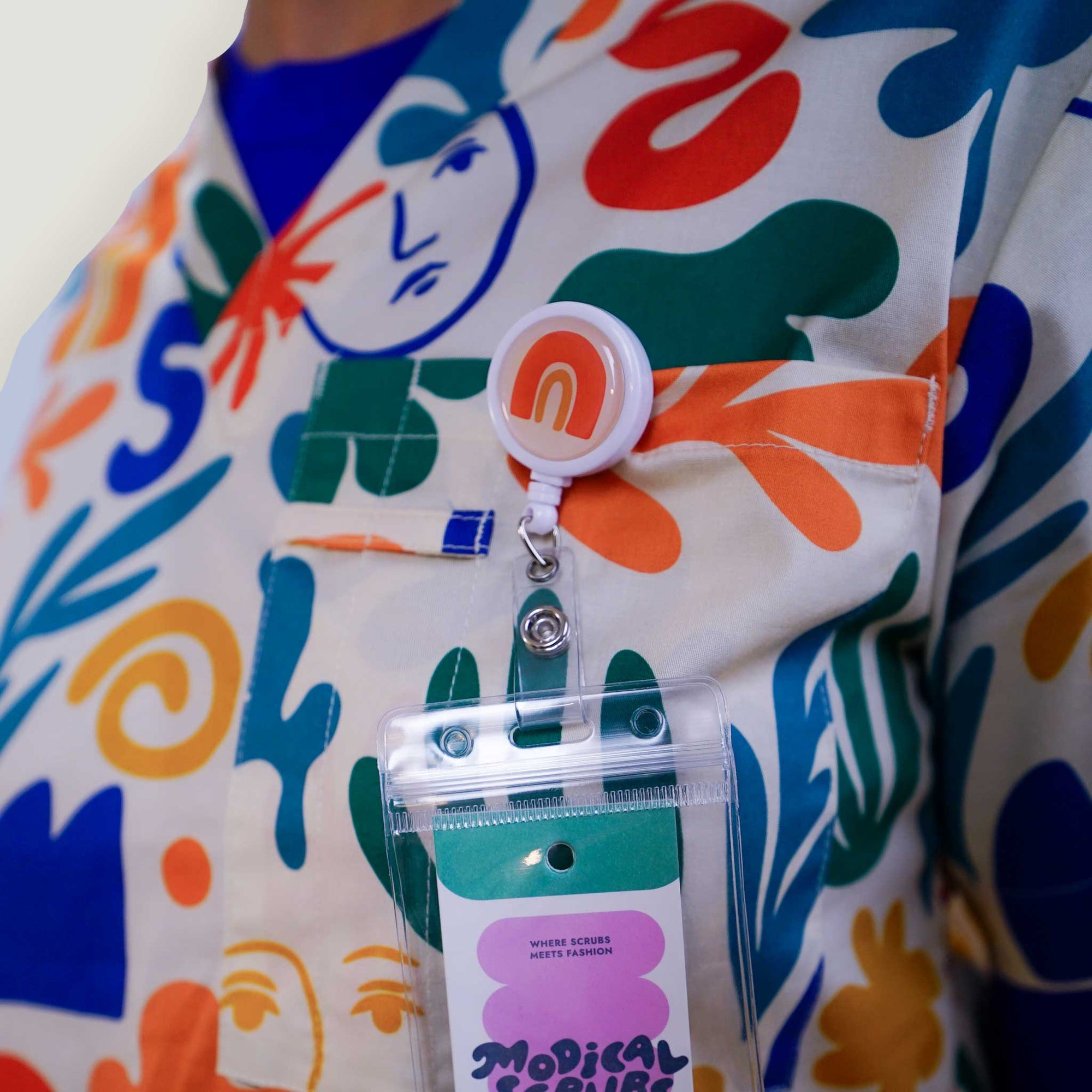 Face the Shapes Retractable Lanyard