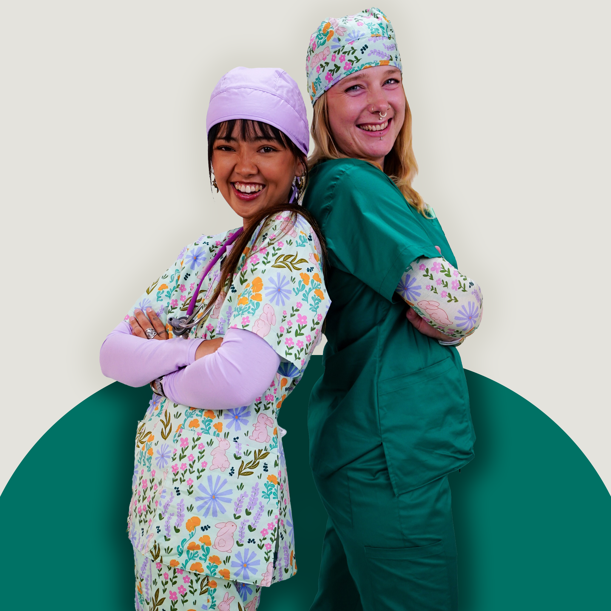 Emerald Scrub Top
