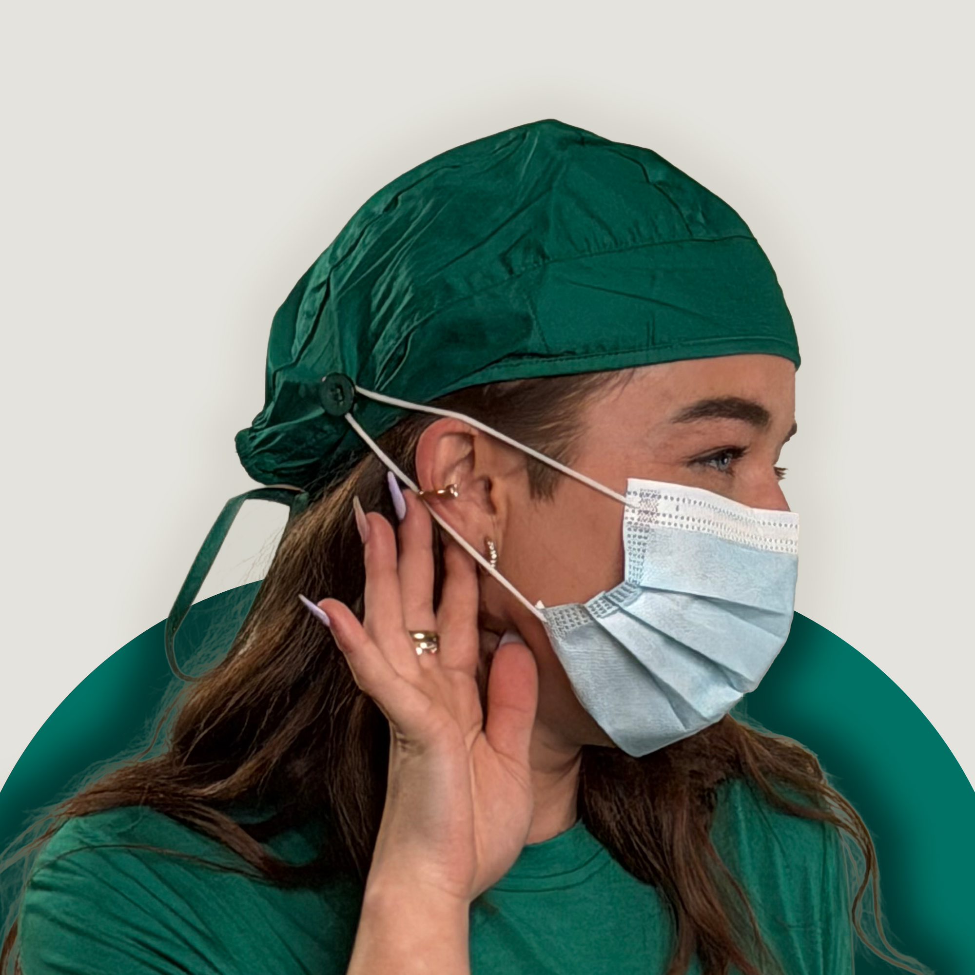 Emerald Scrub Cap