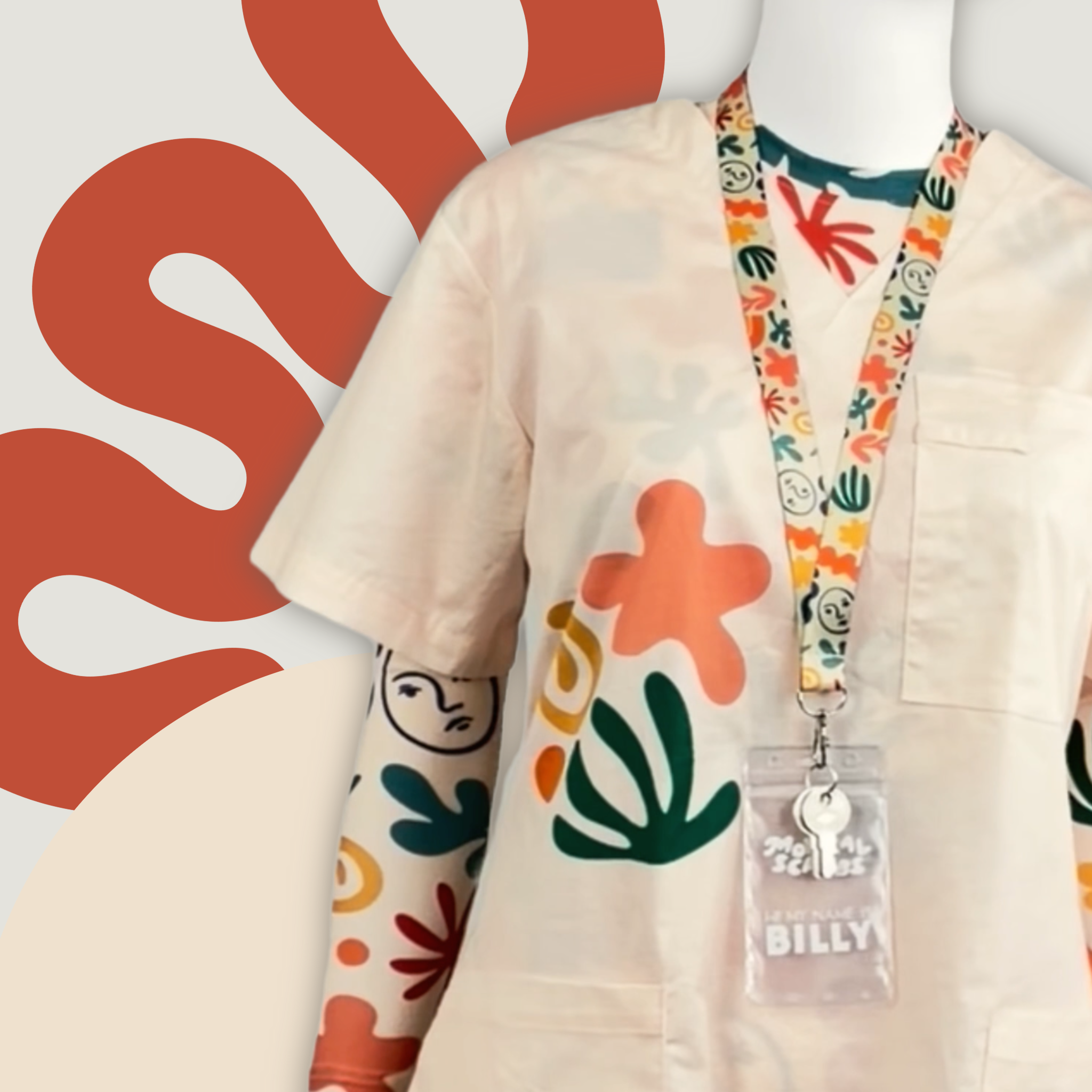 Face the Shapes Lanyard
