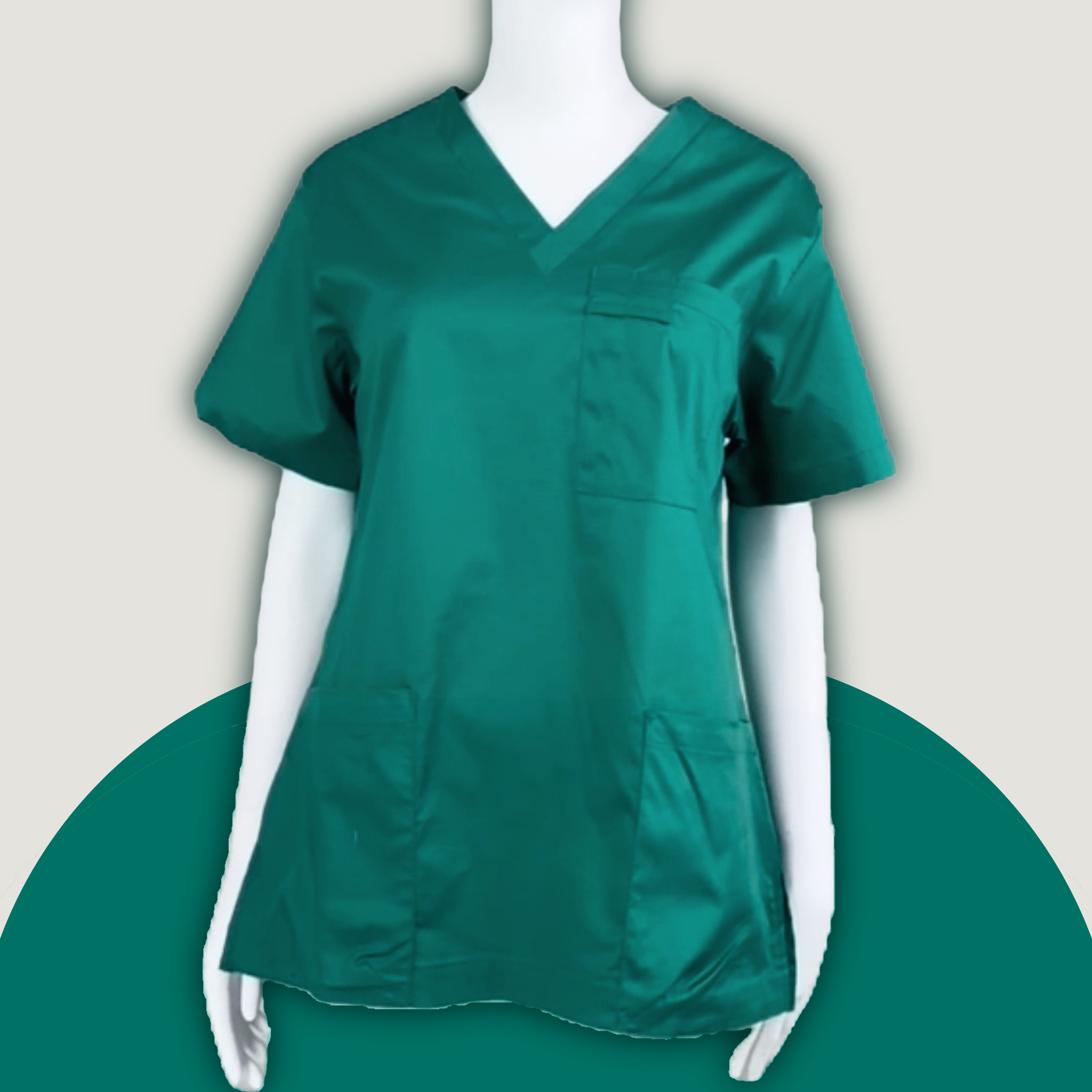 Emerald Scrub Top