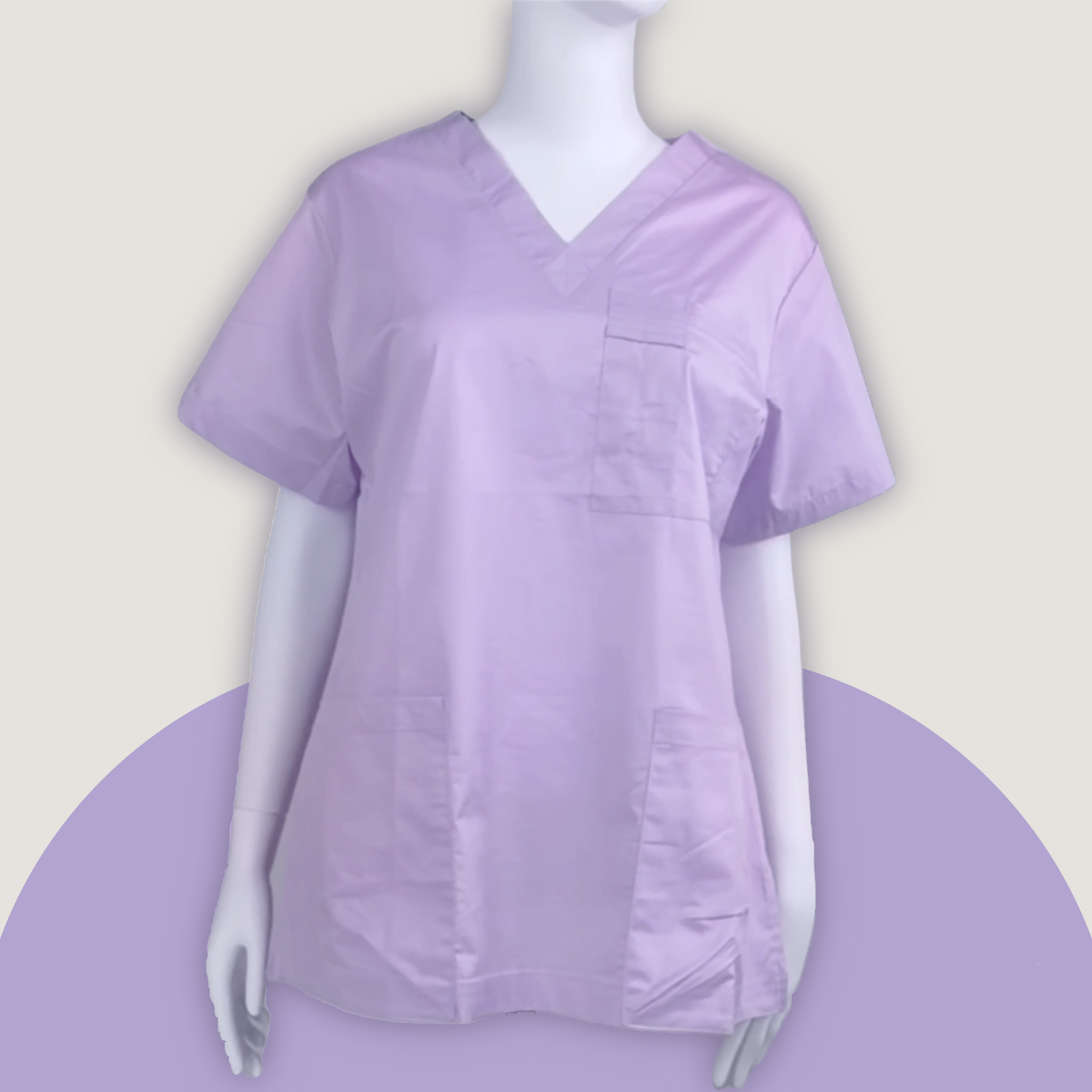 Lavender Scrub Top