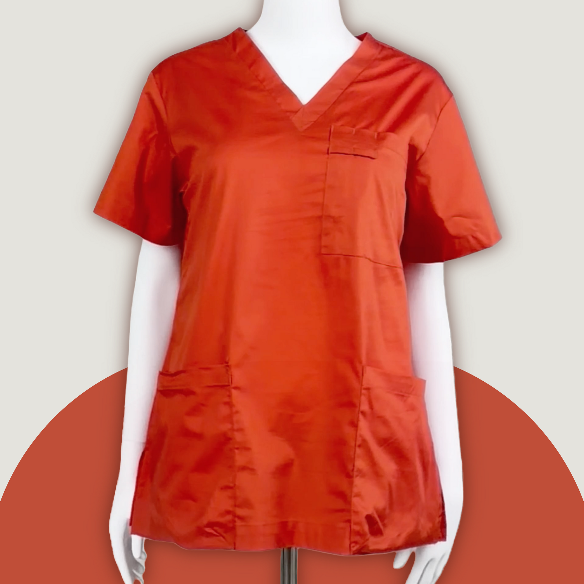 Rust Scrub Top