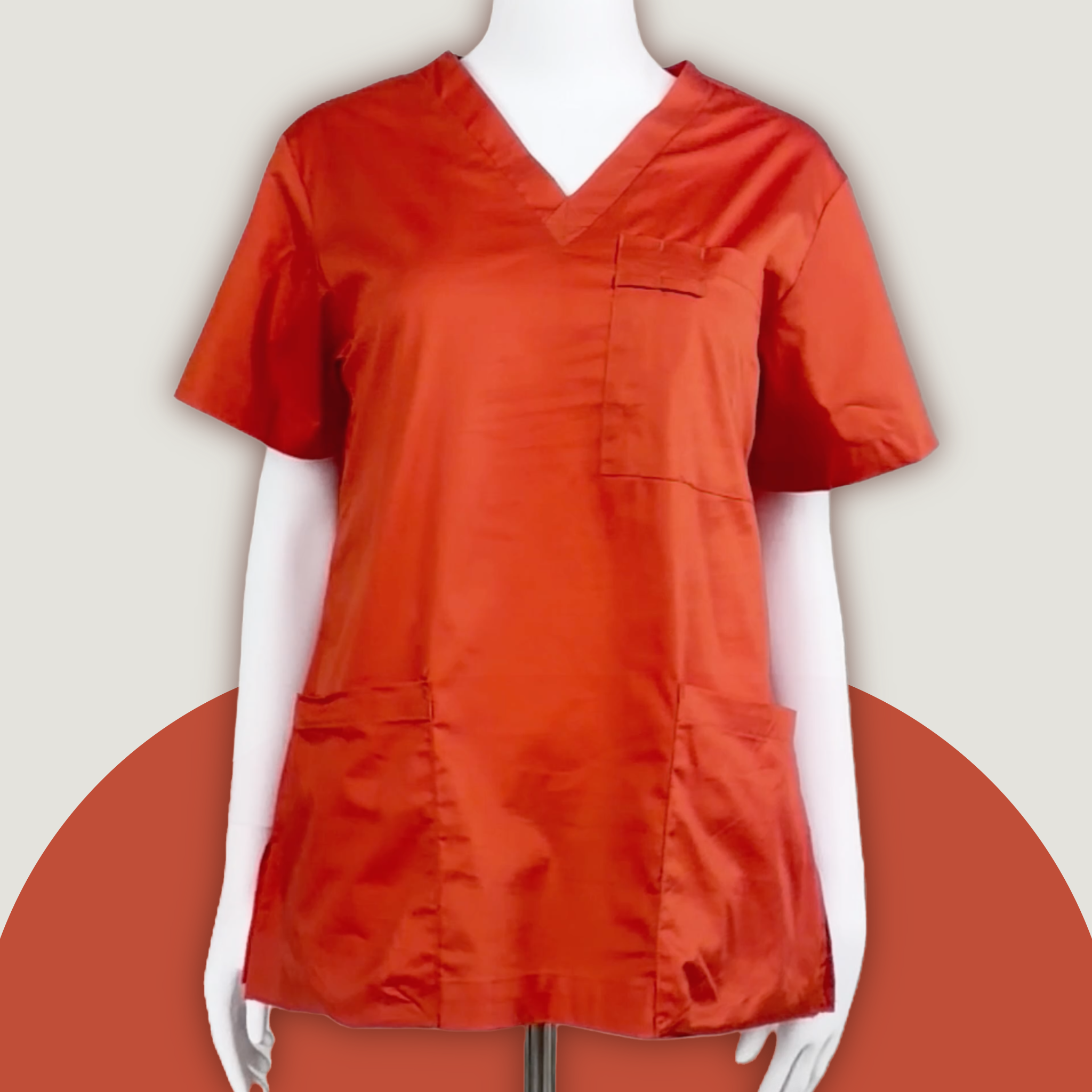 Rust Scrub Top