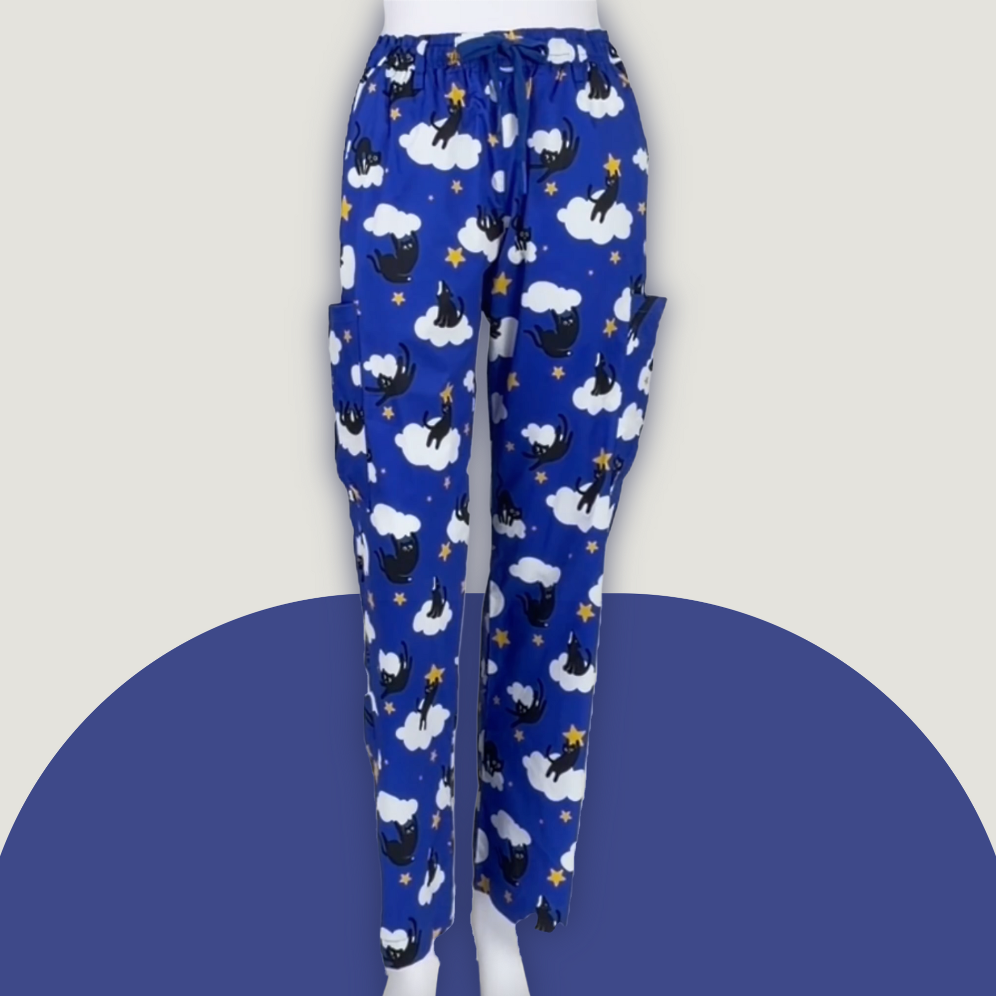 Cosmic Kitties Repeat Scrub Pant