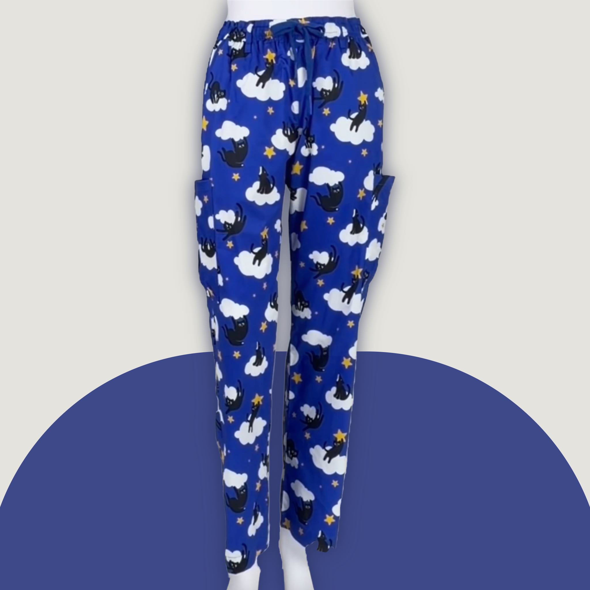Cosmic Kitties Repeat Scrub Pant