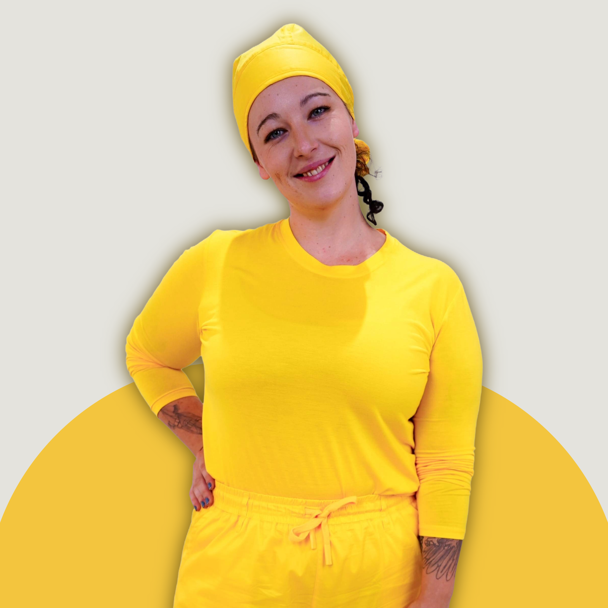Mustard Scrub Cap