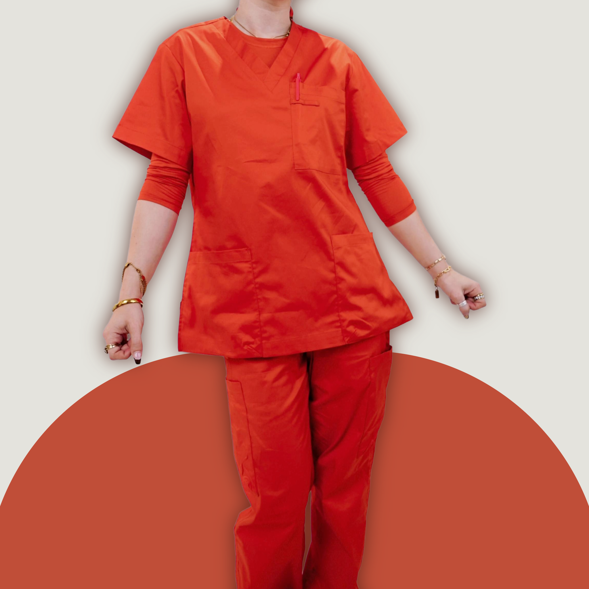 Rust Scrub Pant
