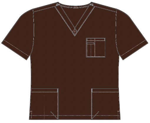 Chocolate Scrub Top