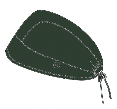 Forest Green Scrub Cap