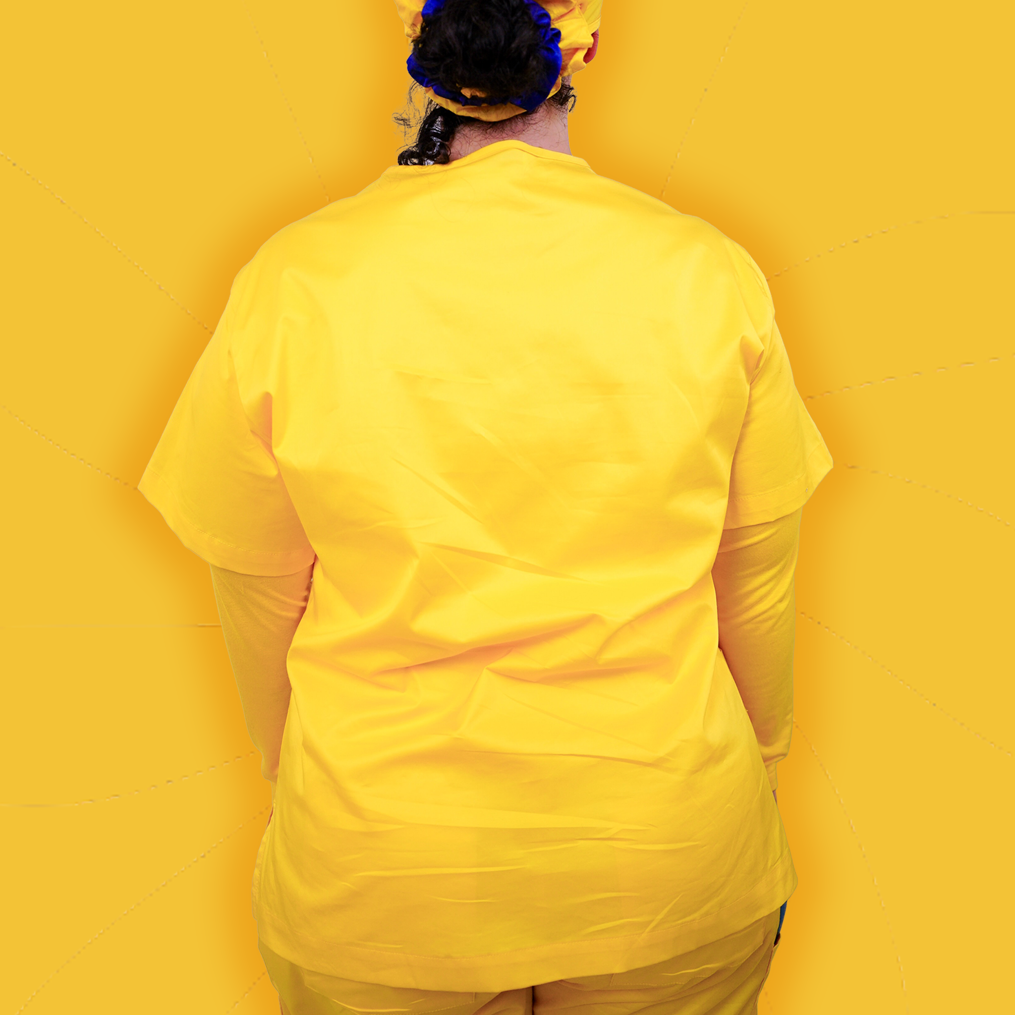 Mustard Scrub Top