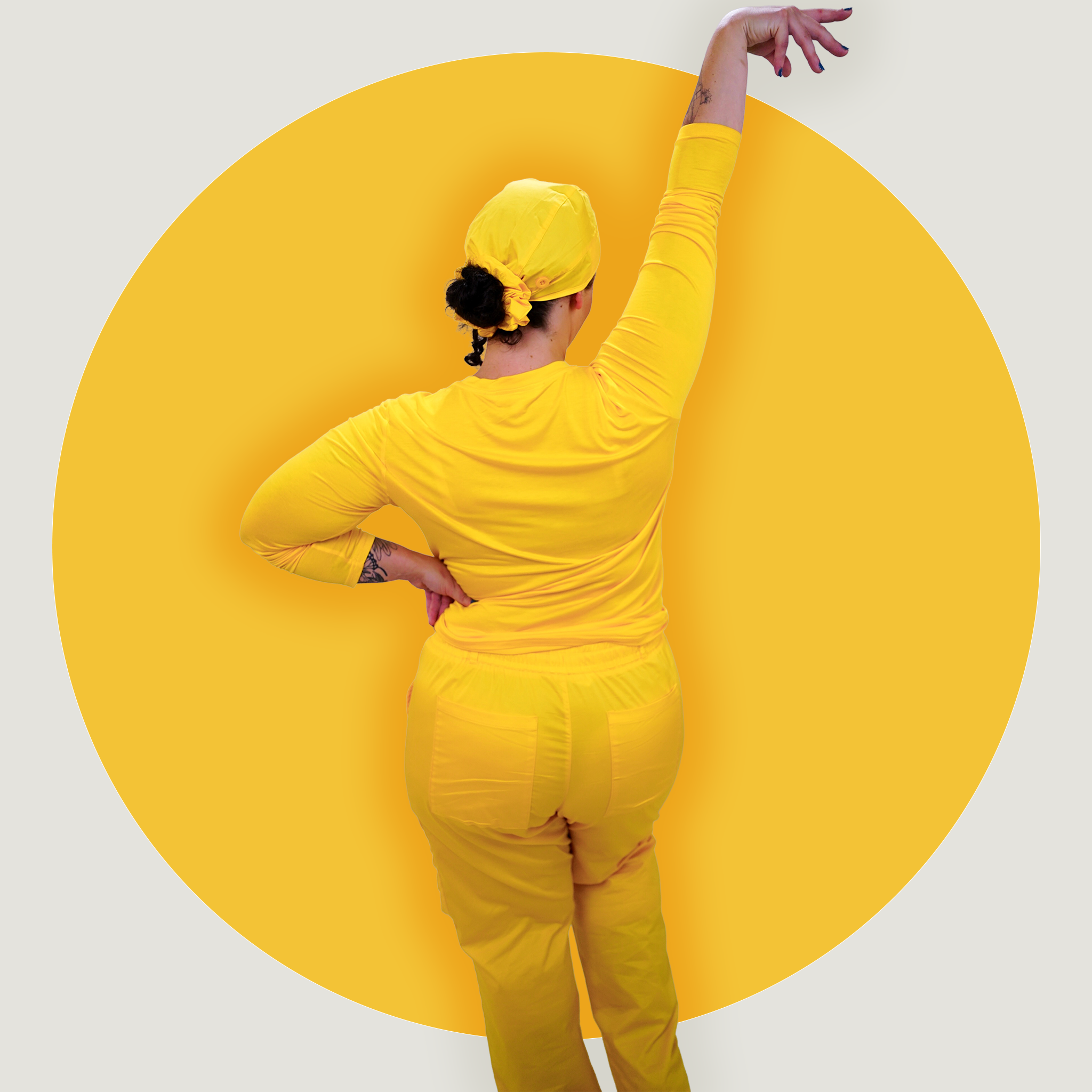 Mustard Scrub Pant