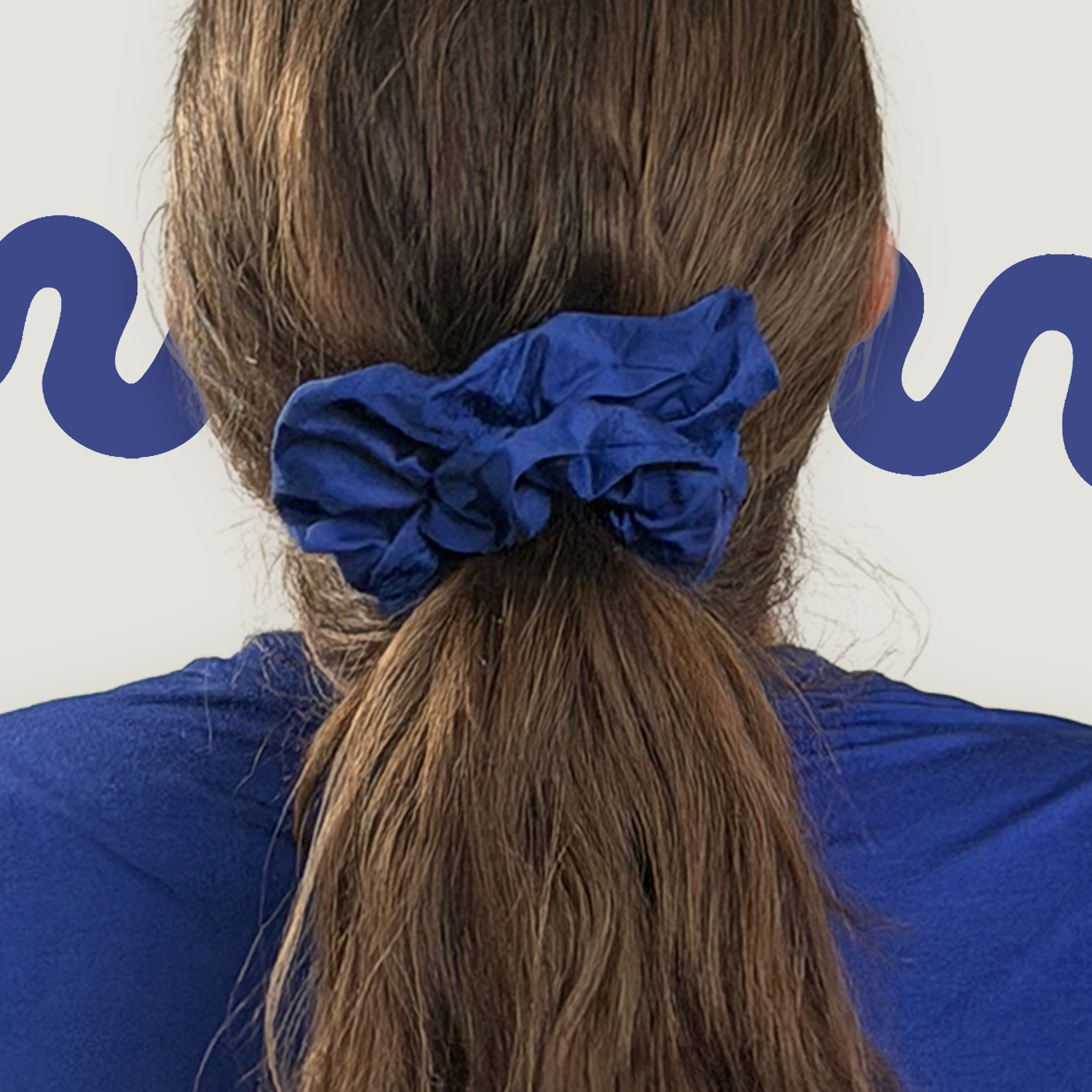 Navy Scrunchie