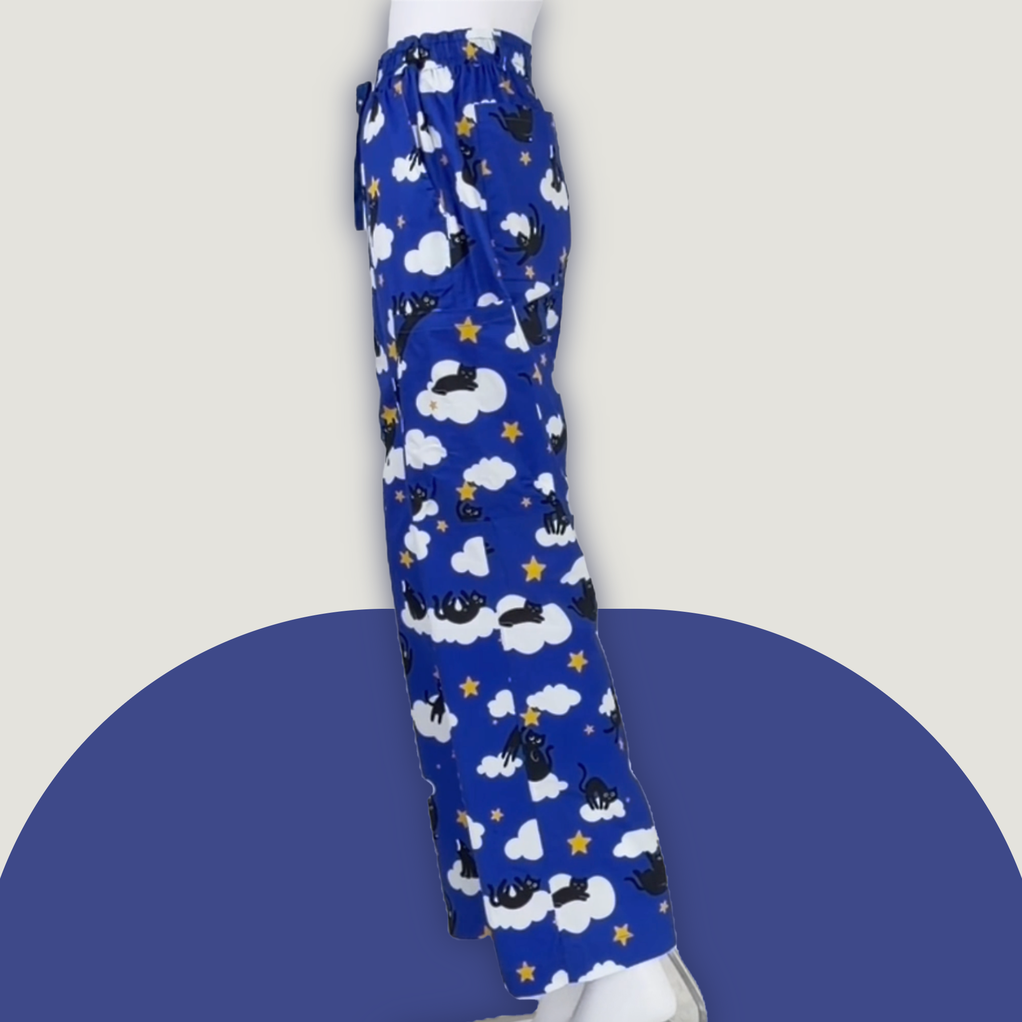 Cosmic Kitties Repeat Scrub Pant